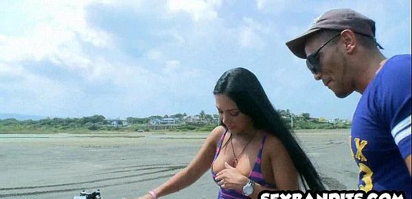  07 Fucking hot ass latina at the beach 1